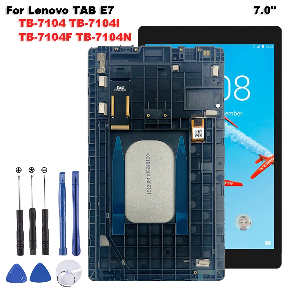 AAA+ LCD For Lenovo TAB E7 TB-7104 TB-7104I TB-7104F TB-7104N 7104 LCD Display and Touch Screen Digitizer Assembly