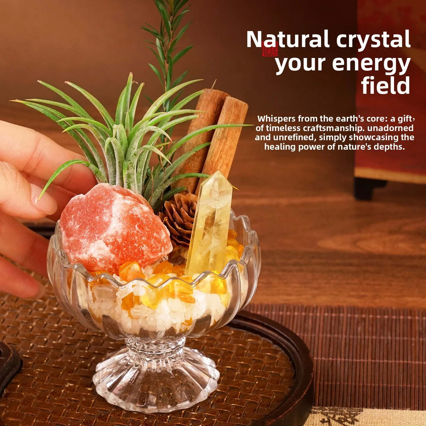 CX Jingzhai Shengcai Ornament Entrance Living Room, Crystal Yuanbao Jucai Wang Moving Home Decoration