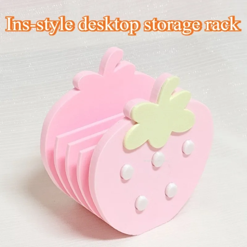4 Card Position Strawberry Wind Handicraft Storage Rack DIY Home Desktop Ornament Auxiliary Tools Handmade Finishing Holders