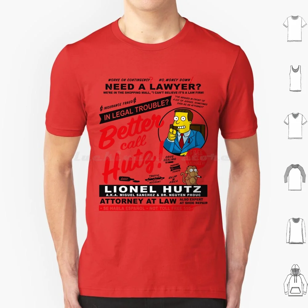 T-shirt « Legal Trouble Better Call Hutz », grande taille, 100 % coton, avocat, avocat à l'école, avocat Better Call Saul, futur avocat, je suis avocat