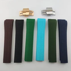 22mm Watch Strap Universal Strap NH35 Case NH35 Strap Silicone Rubber Strap Suitable For 41 MM Case Miyota 8215 NH35/NH36 Case