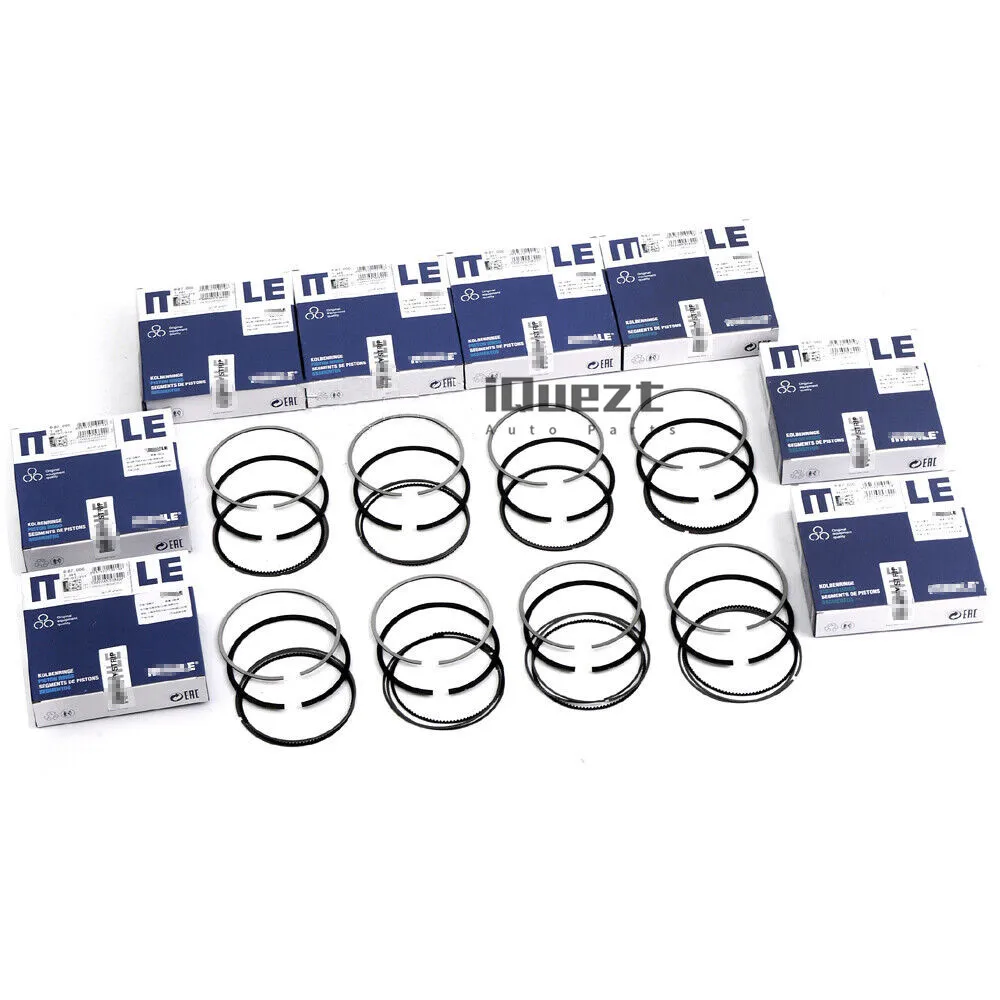 8x Piston Rings STD 11257545007 Φ87mm Mahle for BMW 740i 740Li 540i E60 E65 E66 N62B40 4.0L V8 Naturally Aspirated Engine