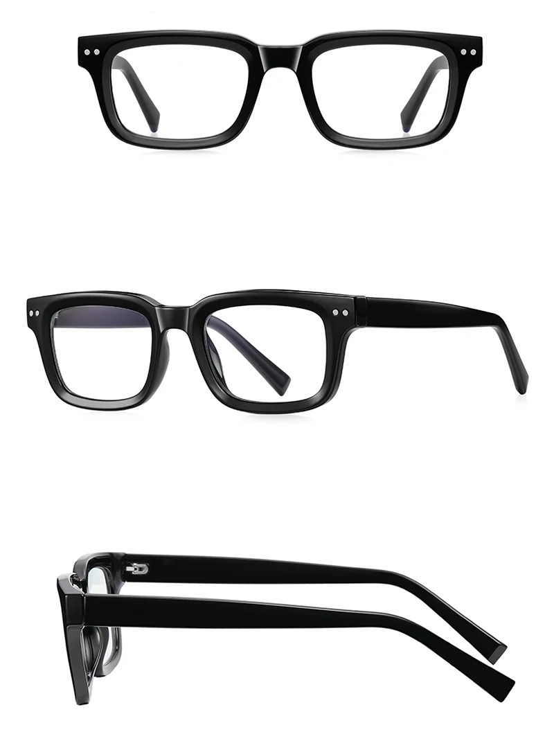 Kachawoo Blaulichtbrille, optisch, für Männer und Frauen, olivgrün, quadratisch, dicker Brillenrahmen, TR90-Acetat, hochwertiger europäischer Stil – Detail 8