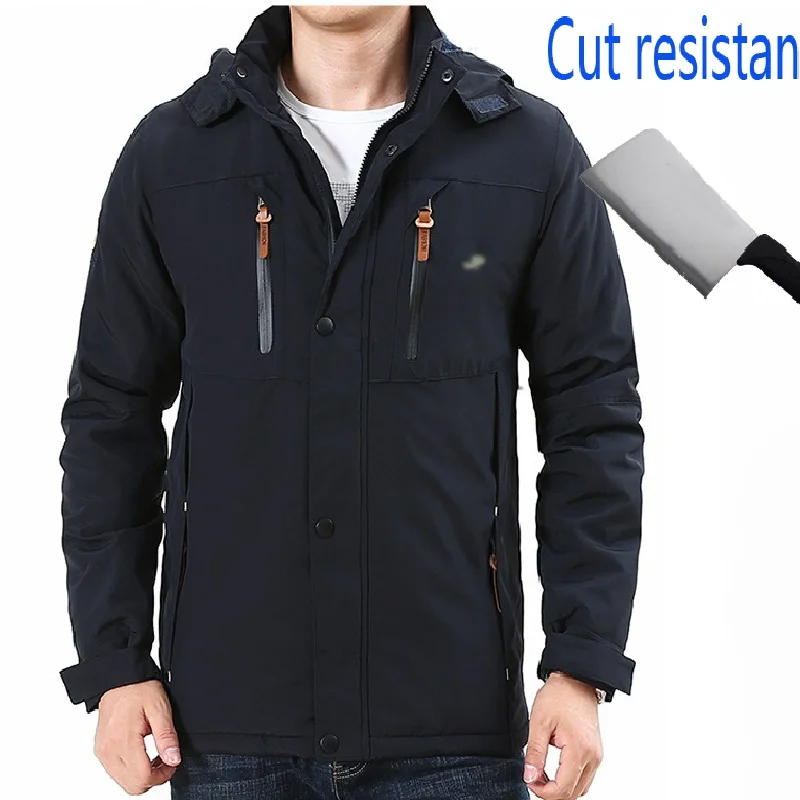 Self Defense Anti Cut Clothing Anti-stab Knife Cut Resistant Men Jacket Security Tactic Slash Proof Water Proof Jacket Coat4xl