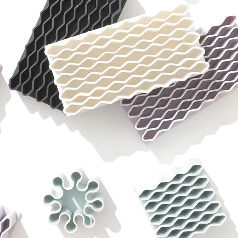 

Креативный силиконовый волнистый держатель для ручек, прочный настольный держатель для кистей, корзина для хранения кистей для карандашей, органайзер для канцелярских принадлежностей