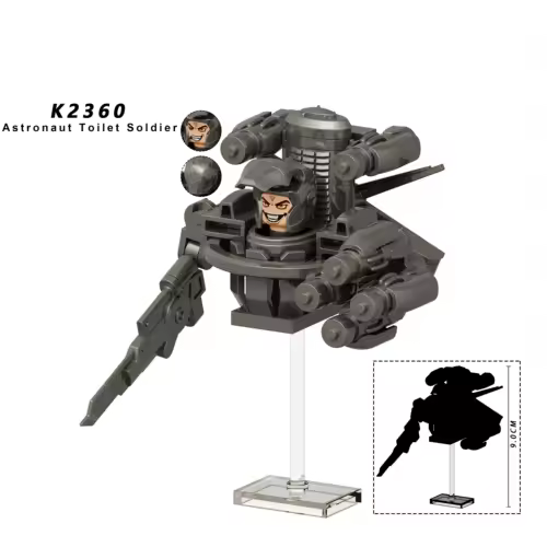New KDL SWAT Skibidi Toilet Man Figures Anime Block Toys TvMan Titan Cameraman Speakerman Bricks Model Toy Birthday Gift - Image 47