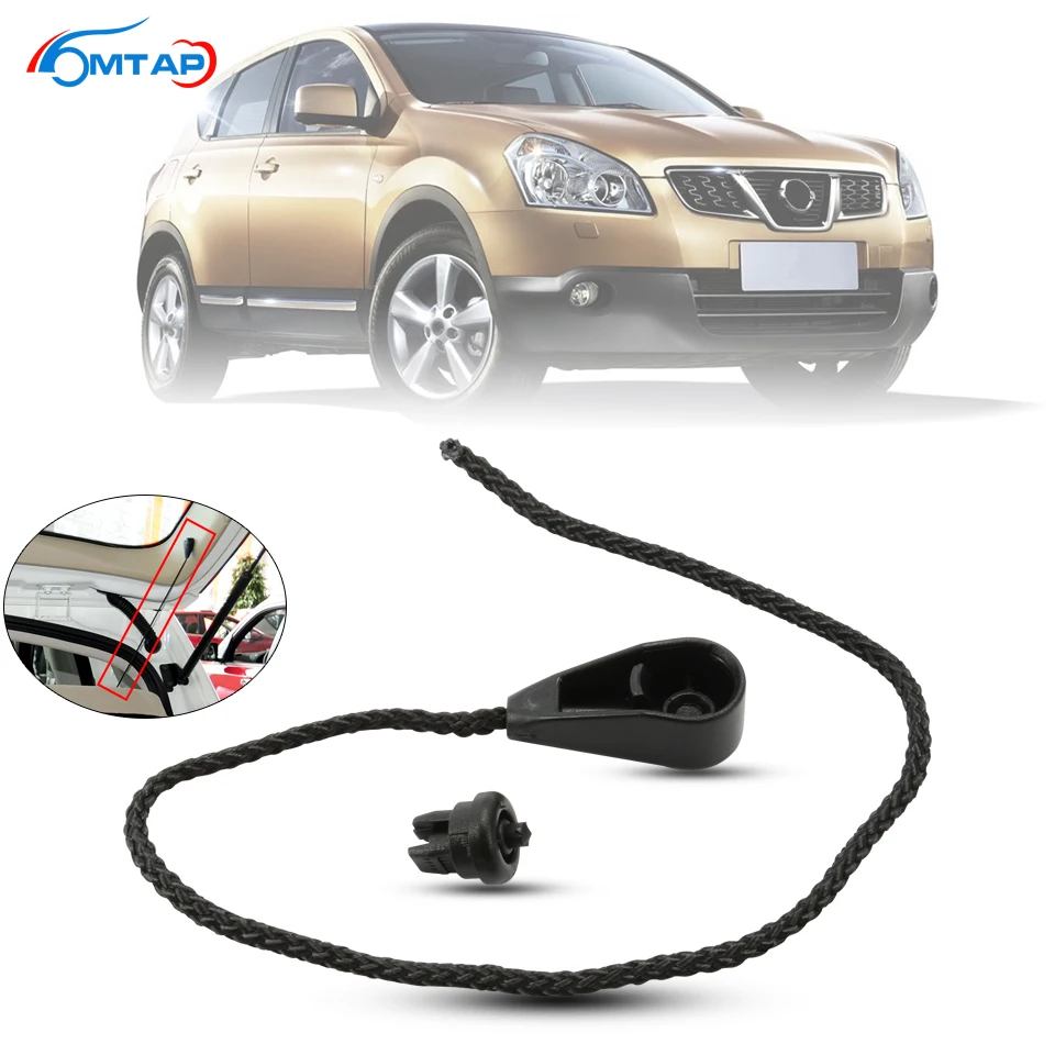 MTAP Strap Rope Clip Accessories Trunk Shelf Rope Black Car Parcel Shelf String For Nissan Qashqai 2008-2015 79965-JE20A