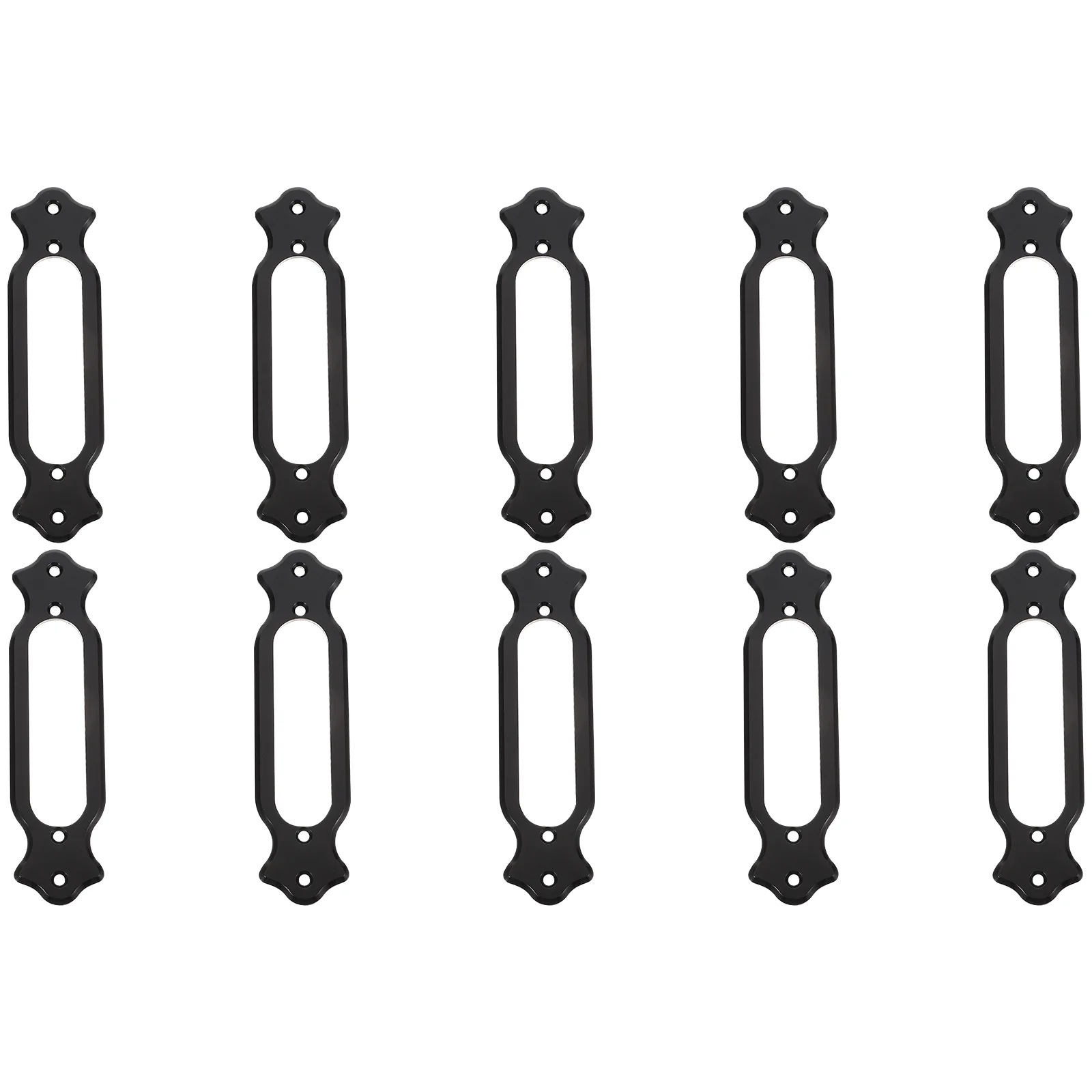 

10 Pcs Pickup Frame Sound Cover Electric Guitar Single-coil Frames Truck 31X1225CM Accessories Black