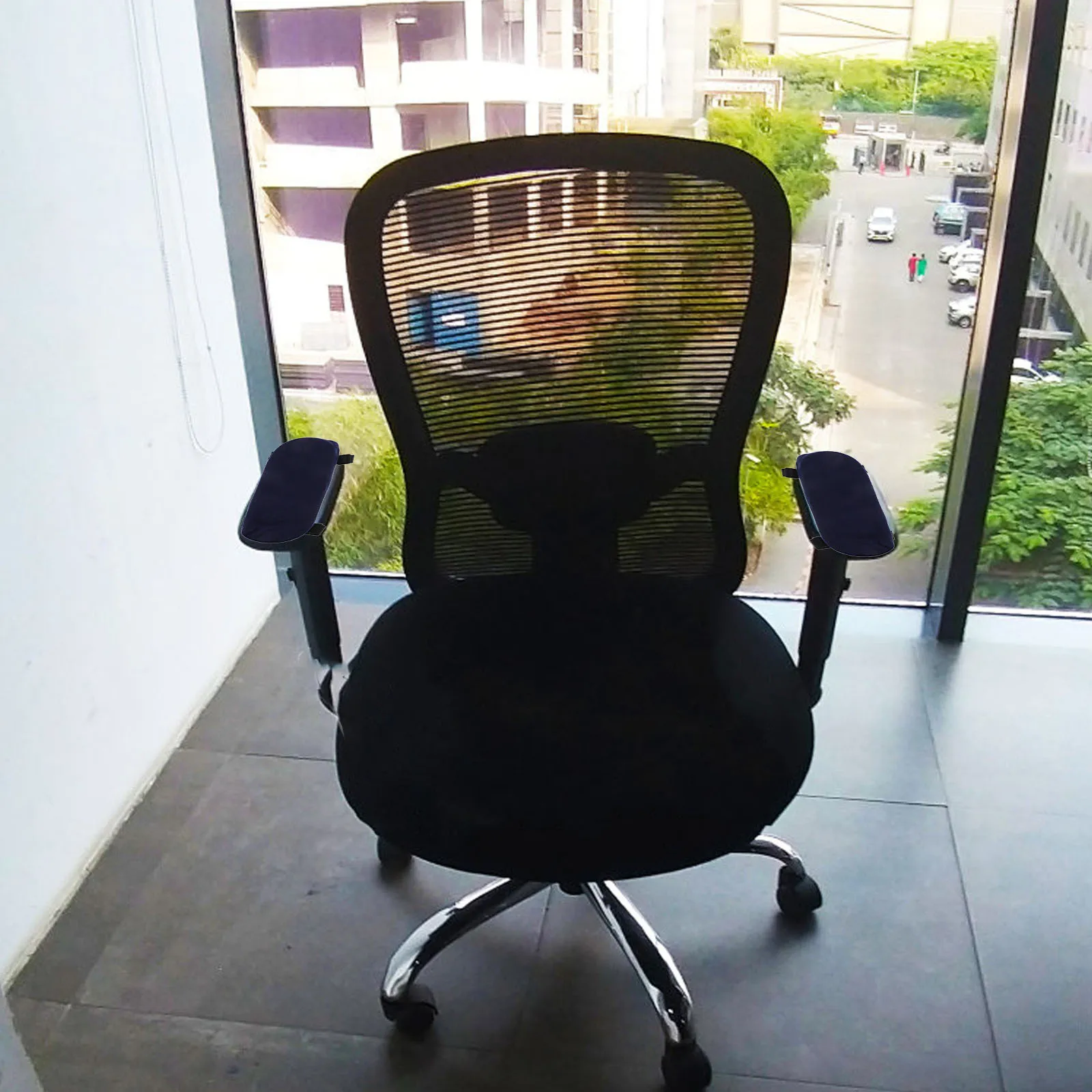 

2Pcs Gaming Chair Armrest Cushion Pads Thick Memory Foam Elbow Forearm Covers Ergonomic Non-Slip Soft Chair Arm Support