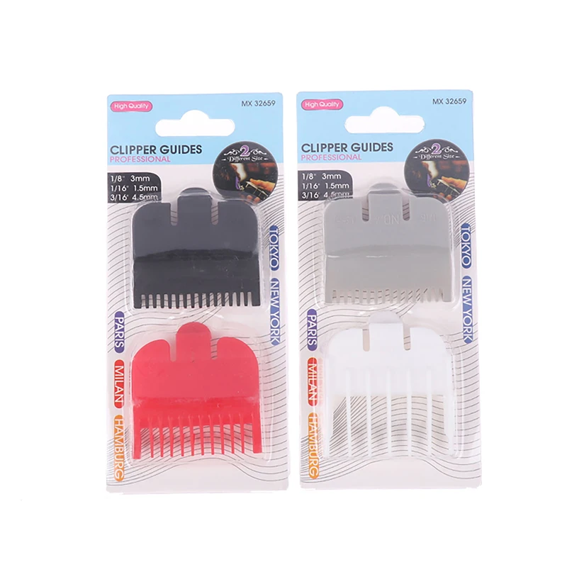 2Pcs/set Universal Hair Clipper Limit Comb Guide Attachment Barber Replacement 1.5/3mm Positioning Comb Hair Clipper Accessories