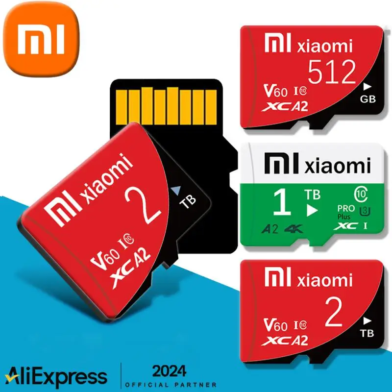 Xiaomi-tarjeta de memoria Micro para teléfono móvil, de 2TB tarjeta TF, A2 V30, alta velocidad, 32GB, 1TB, 128GB, 512GB, 256GB, 100 MB/S, almacenamiento de datos de imagen para cámara