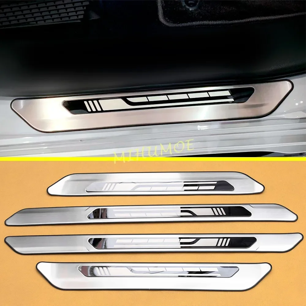 

For 2021-2024 Toyota Sienna Car Door Sill Protector Guard Threshold Anti Scratch Sticker Stainless Steel