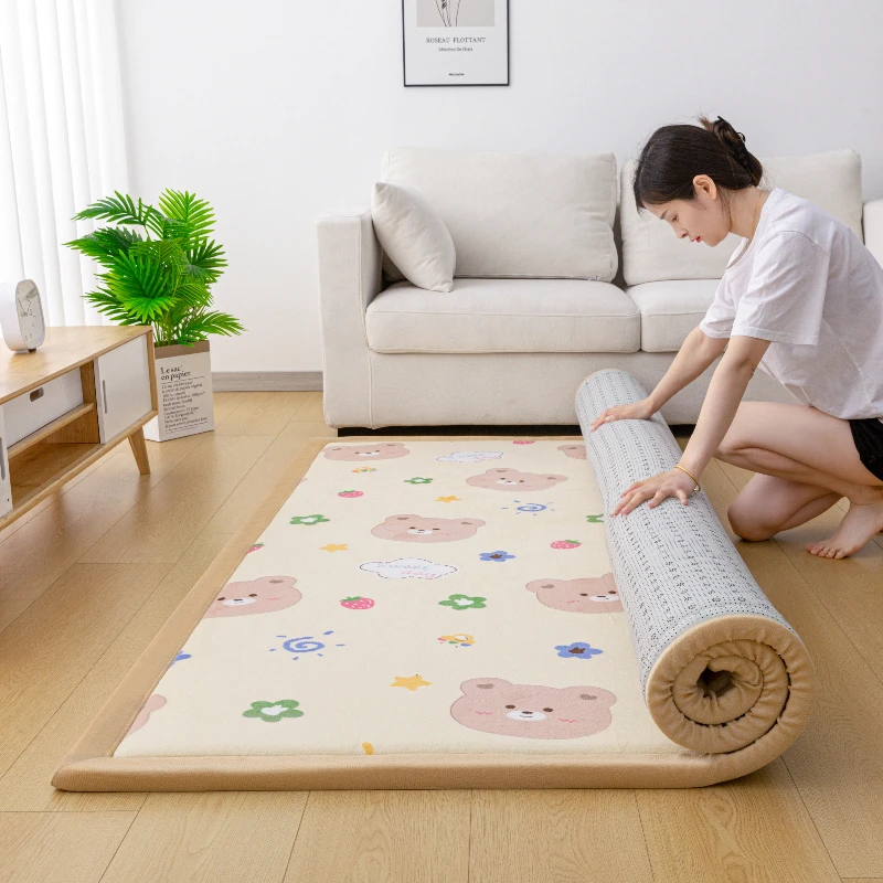 

Японский матрас татами, нескользящий складной коврик для кровати для пола, спальный окно, губчатый матрас, портативная мебель для спальни