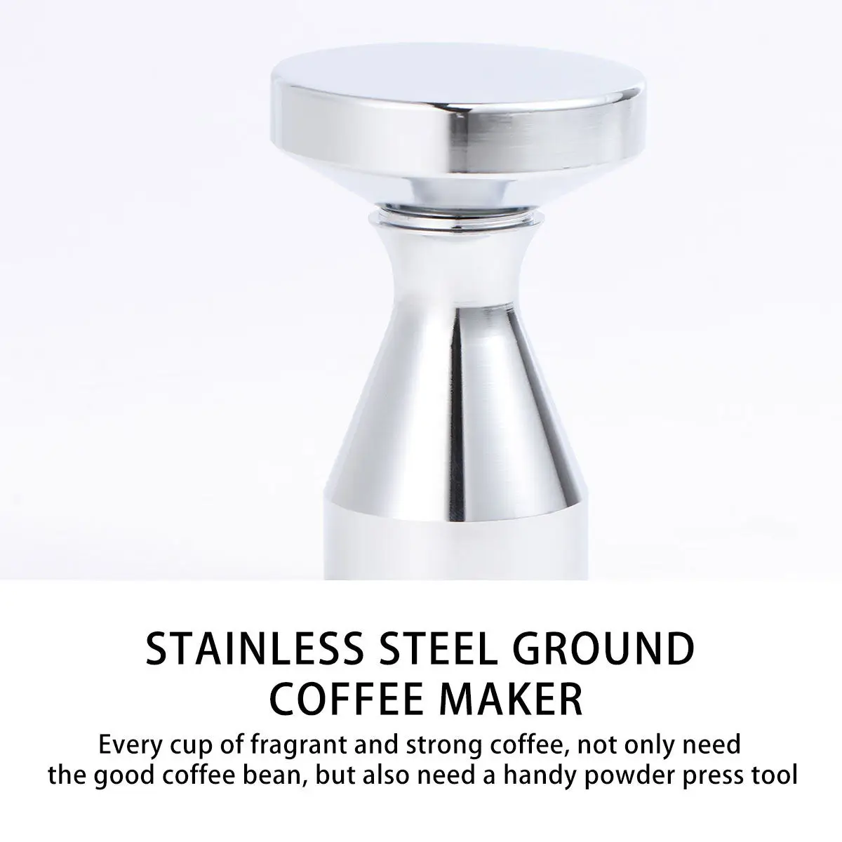 

Stainless Steel Coffee Tamper 51Mm Handheld Solid for Fresh Ground Espresso Brewing Coffee Tamper