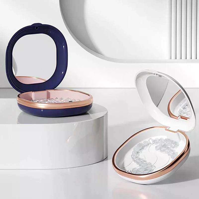 

1Pcs Braces Case Dental Retainer Box Case Magnetic Aligner Mouth Guard Container For Teeth Travel False Denture Boxes