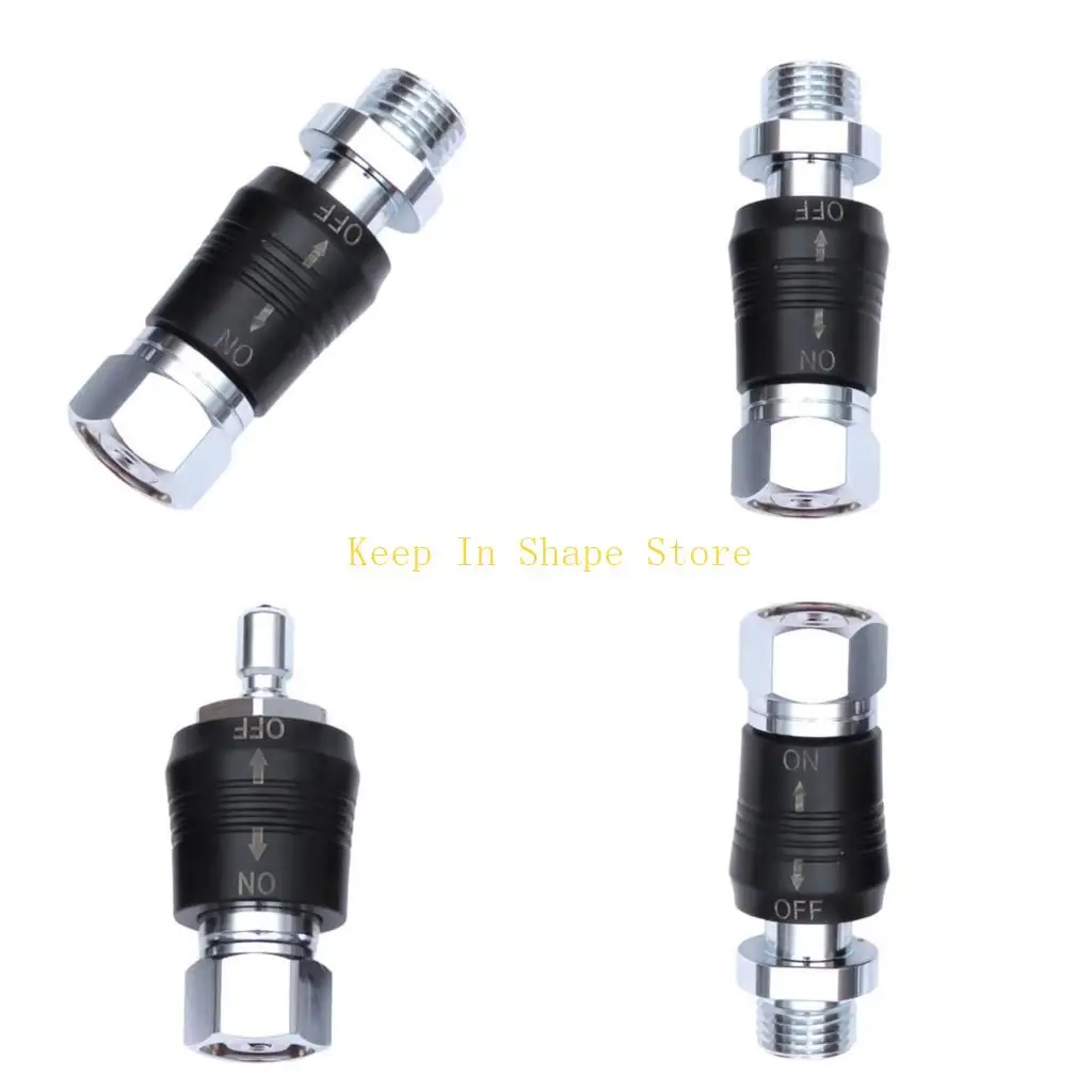 High Performances Scubas Diving Regulator Adaptor 9/16 Thread Connector With Switches Medium Pressure Easy to Install