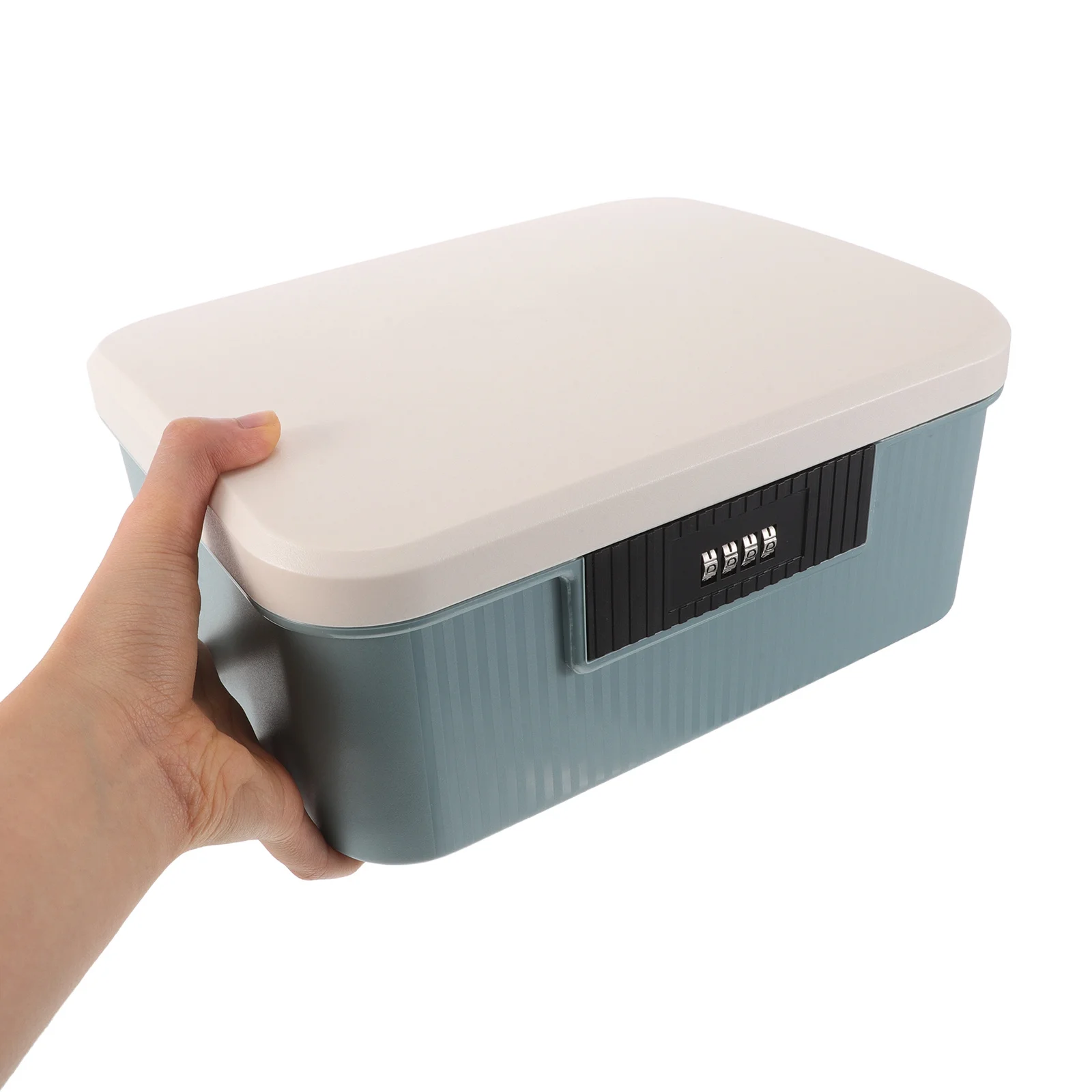 صندوق تخزين كبير قابل للقفل سعة 9 لتر، منظم مزيج بكلمة مرور آمن للمنزل والمكتب والأدوات النقدية والمفاتيح والمجوهرات #1