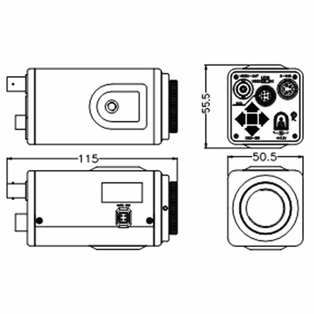 [Mintong 63V5HP] 1/3 inch color high-resolution strong light suppression camera