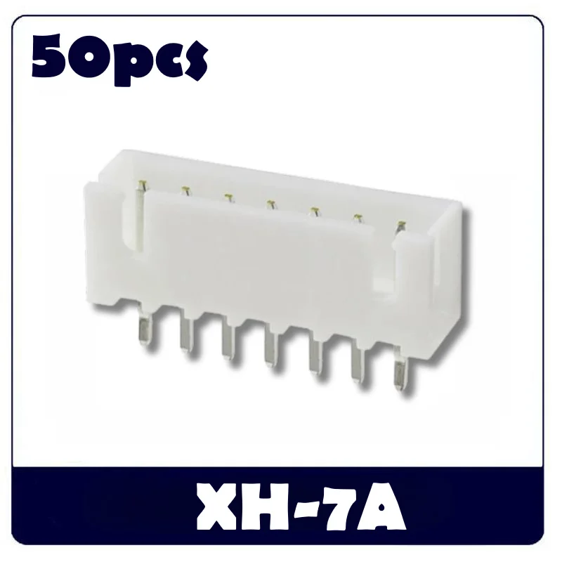 50 قطعة 5P/6P/7P دبوس XH2.54mm XH-7A ، XH-7AW ، XH-7Y ، XH-T رأس موصل ذكر التوصيل أنثى المقبس سلك موصل PCB محطة