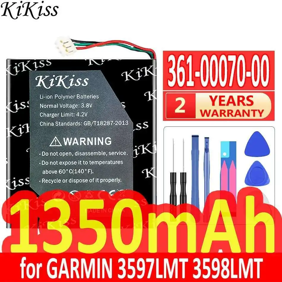 

Автомобильный навигационный аккумулятор 361-00070-00 1350 мАч для Garmin 3597LMT Nuvi 3597 3597LMTHD 3598 3598LMT 3598LMT-D