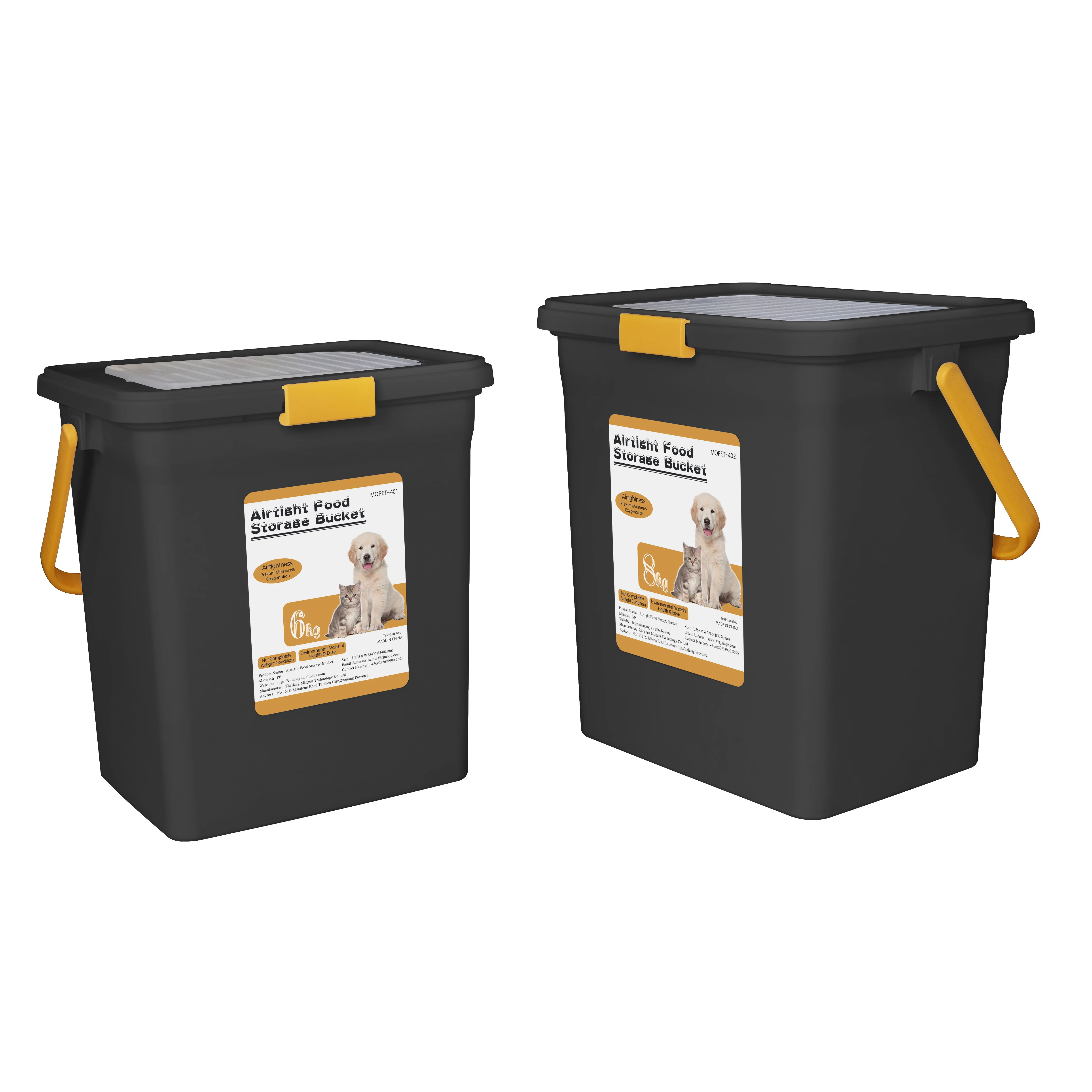 

Wholesale Environmental 23 Liter Sealed Plastic Pet Food Storage Containers Bucket