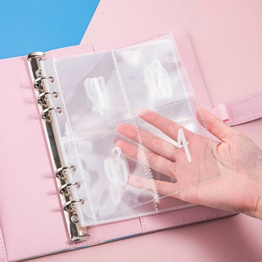 Raccoglitore per risparmiare denaro in pelle PU Raccoglitore a fogli mobili durevole 100 buste Quaderno per sfide Organizzatore di denaro Colori abbaglianti