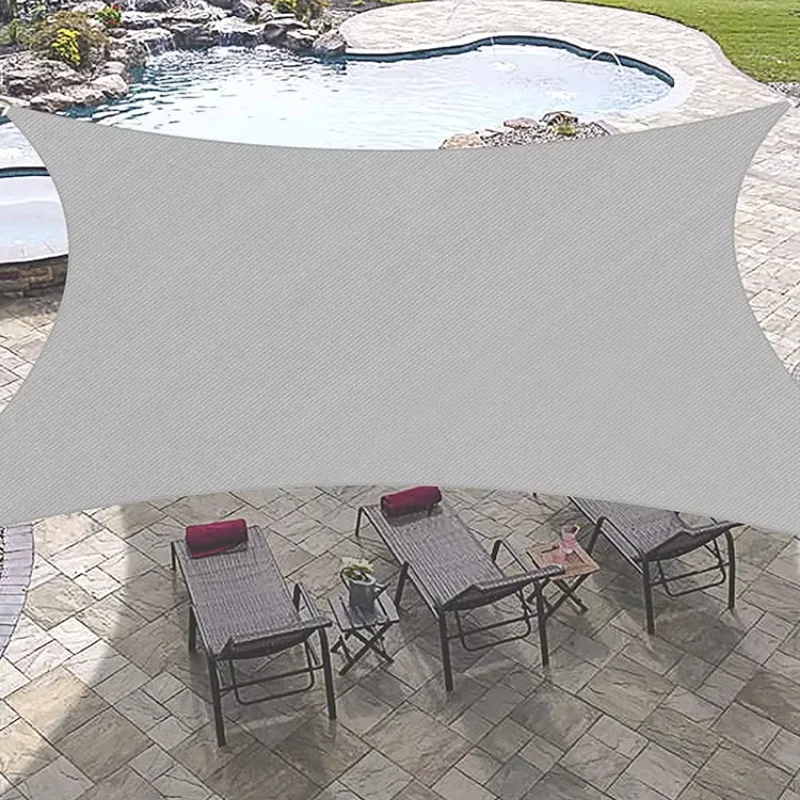 Patio Pool Garden Yard Lawn Carport Net Canopy 90% UV Block Square Sun Shade Sail HDPE Outdoor