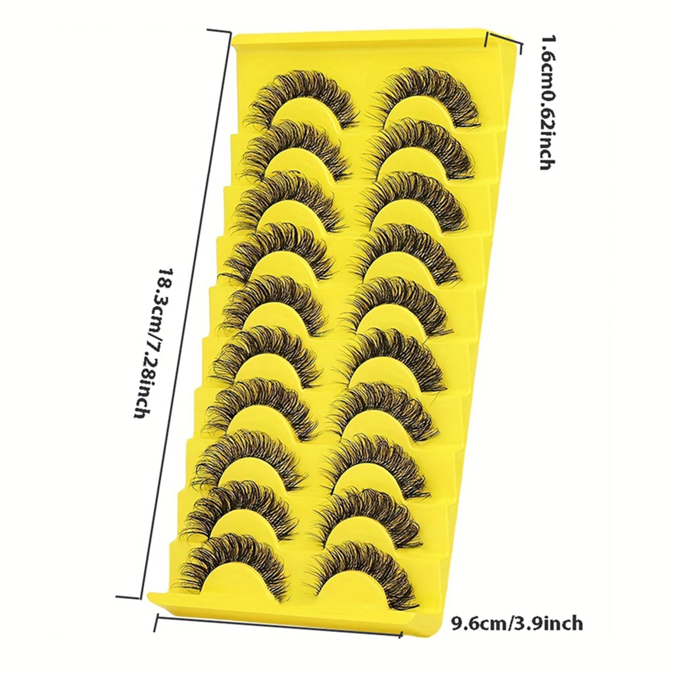 10 pairs of simple, natural, transparent, fluffy false eyelashes, becoming the most beautiful person in the room