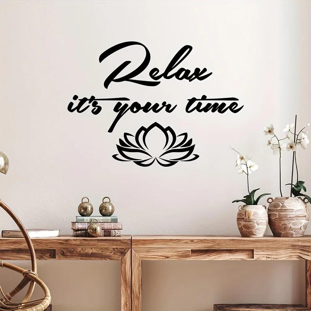 Relax It's Your Time Wall Sticker Decals Home Decor For Hallway Wall Stickers Waterproof Wallpaper