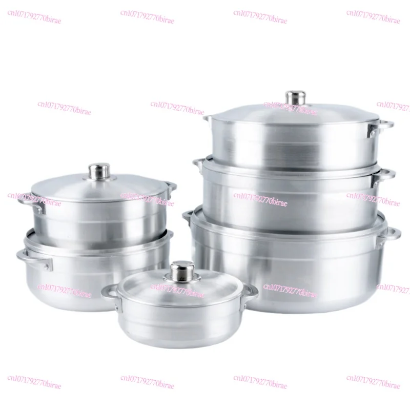 

Cheap Hot Selling 6-Piece Aluminum Pot Set 20-36CM Soup Pot Die Cast Casserole Forged Kitchen Pot Cookware Sets