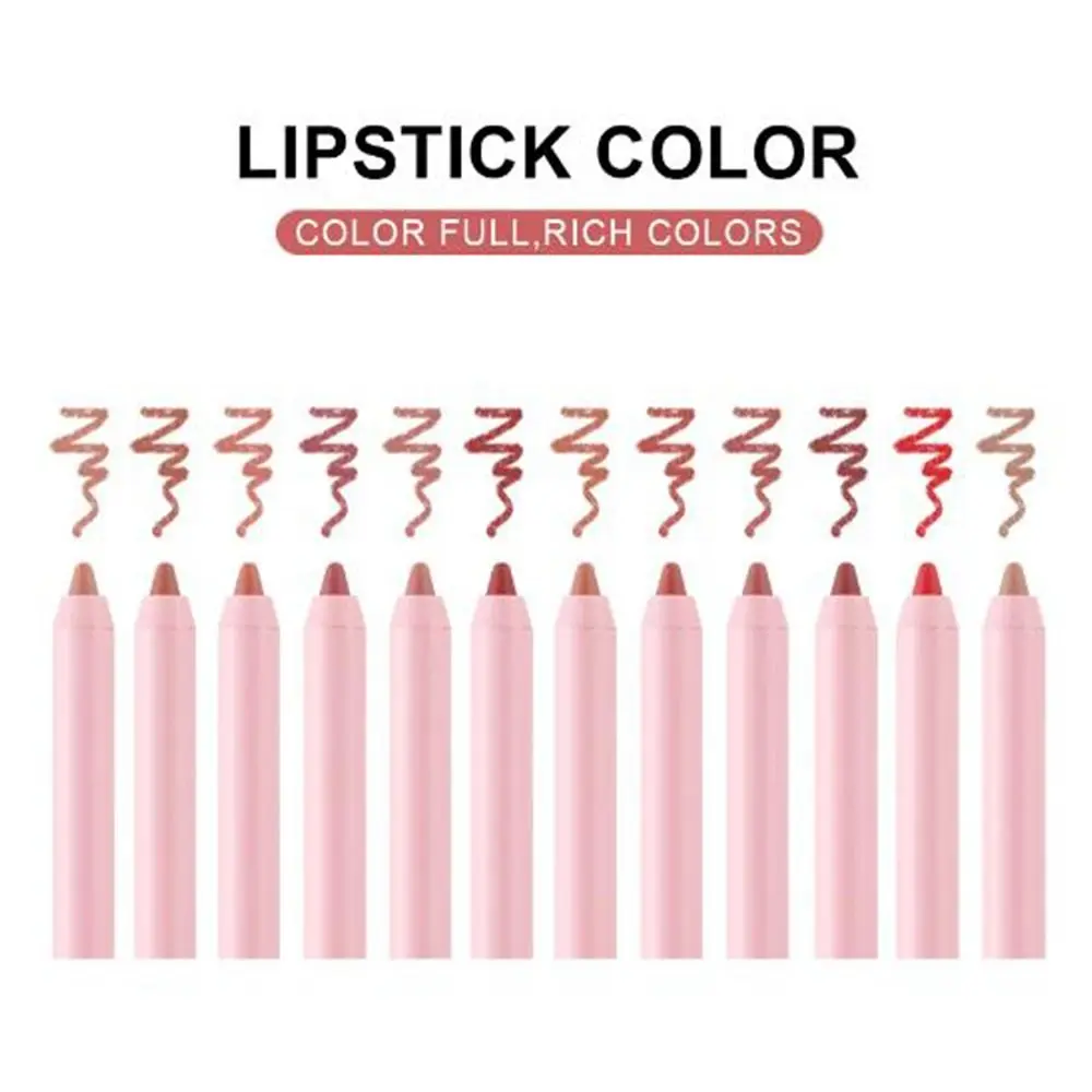 New Waterproof Lipliner Pencil Natural Outline Lip Contour Line Matte Lip Liner Velvet Matte Lipstick Pencils