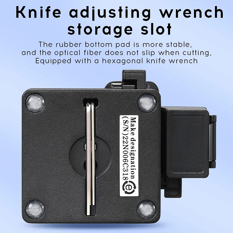 AUA-X5 High Precision Fiber Cleaver Auto Return Blade Optical Fiber Cutting Knife FTTH Cutter with Waste Fiber Box for Hot Melt