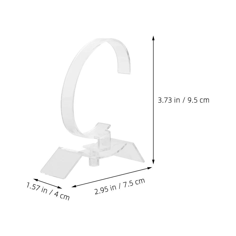 

8Pcs Acrylic Watch Stand Sleek Transparent Wristwatch Display Holder Space Saving Bracelet Organizer Watch Stand