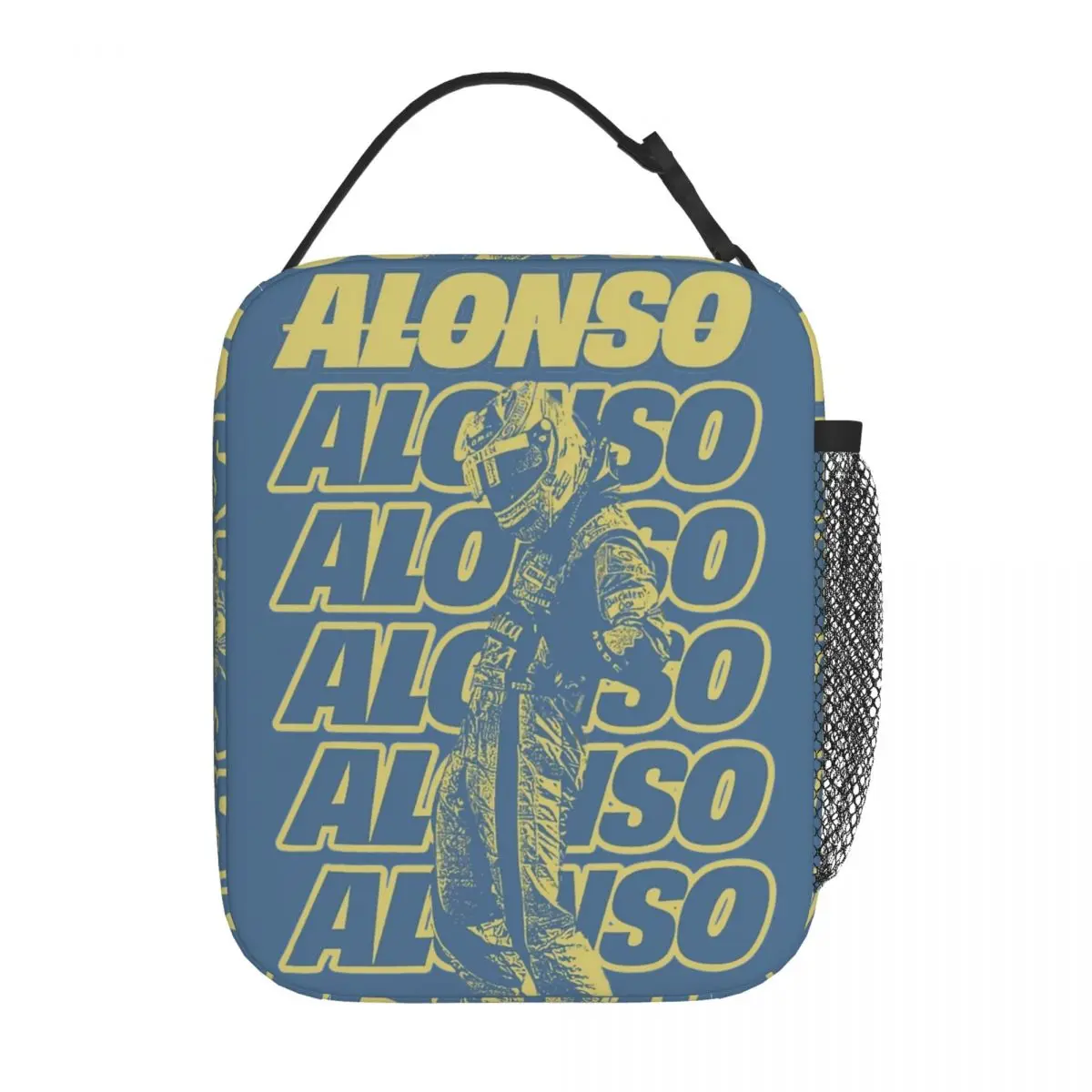 Fernando Alonso Retro Thermal Insulated Lunch Bags for Office Reusable Food Container Bags Men Women Cooler Thermal Food Box