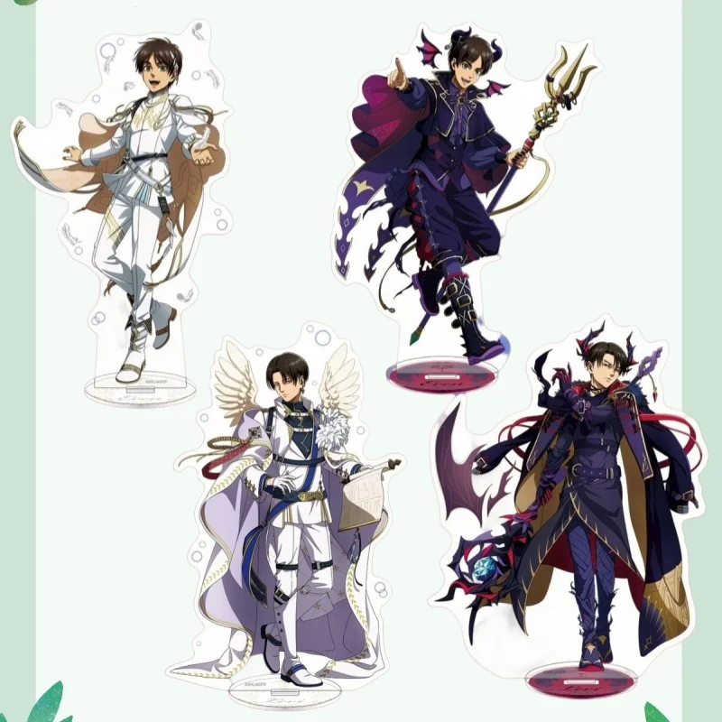 Attack On Titan Eren Yeager Levi Ackerman Angel and Demon Fantasy Dress Acrylic Standee Exquisite Creative Cartoon SelfMade Gift