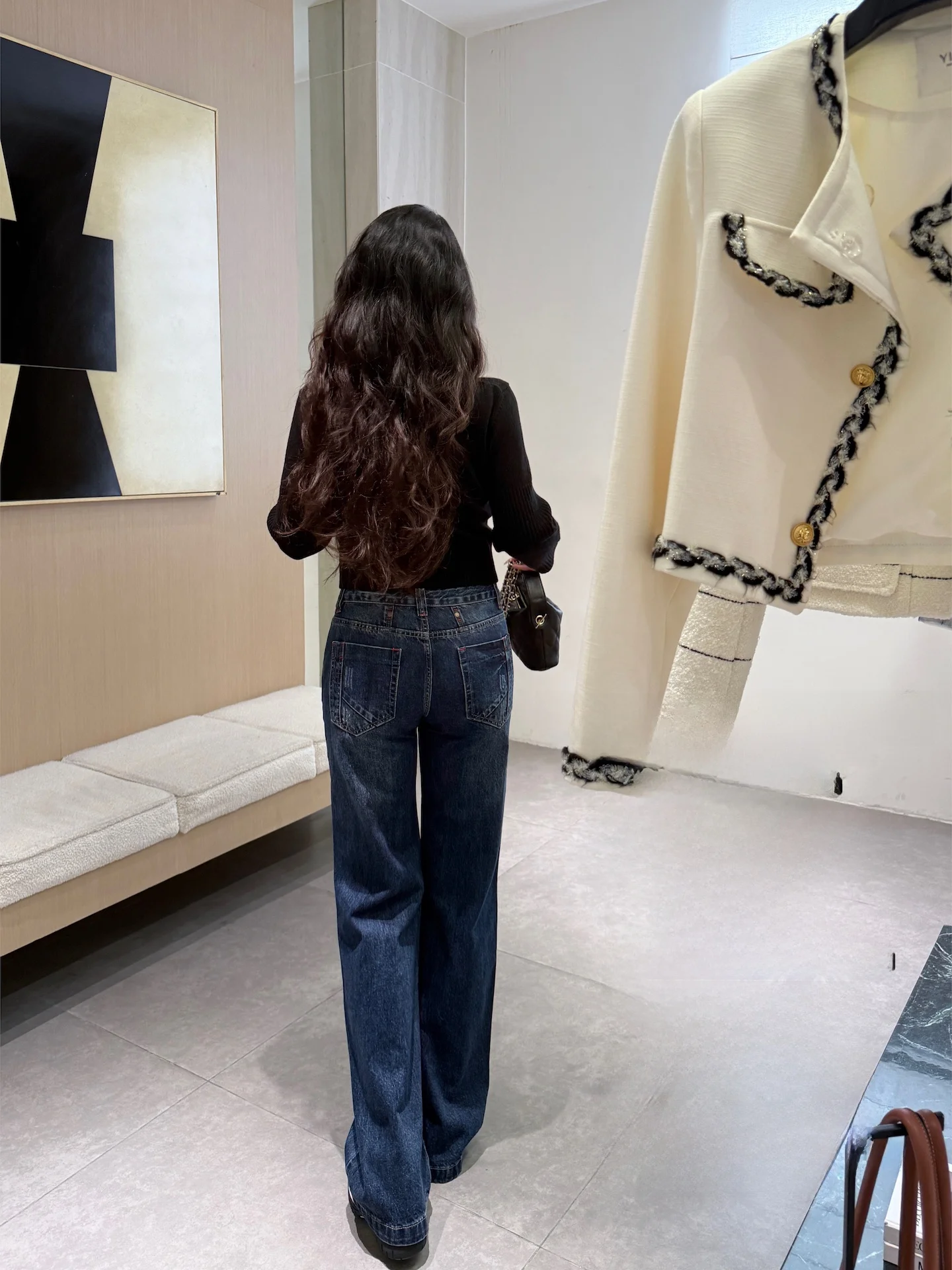 

Джинсы женские Sli Retro с низкой посадкой, винтажные, прямые, с высокой талией, стройнящие, в американском стиле, для женщин