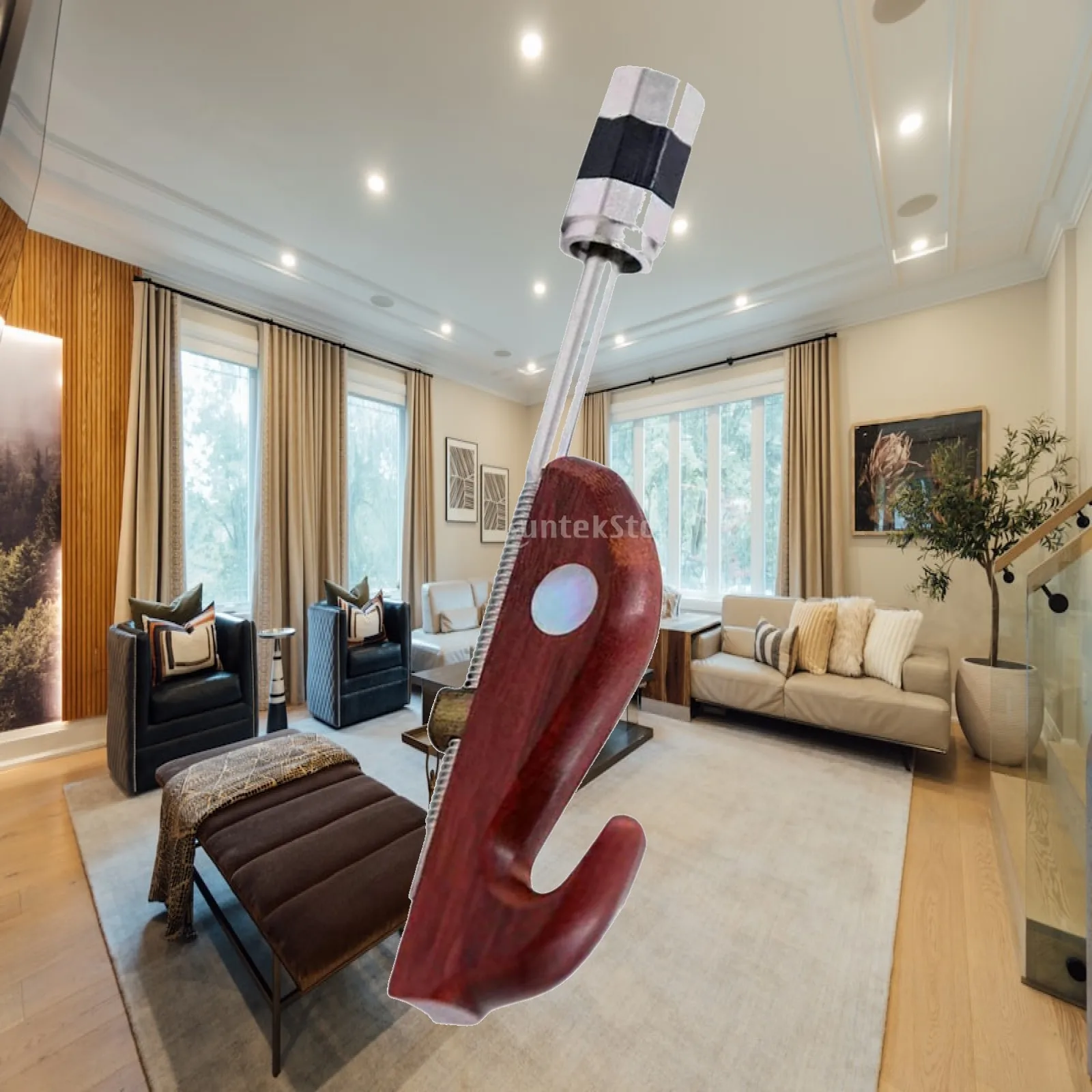 Erhu Bow Fish Erhu Parts Easy Installation Professional Accessories Erhu Bow Hook Screw Head for Music Lover Erhu Performances