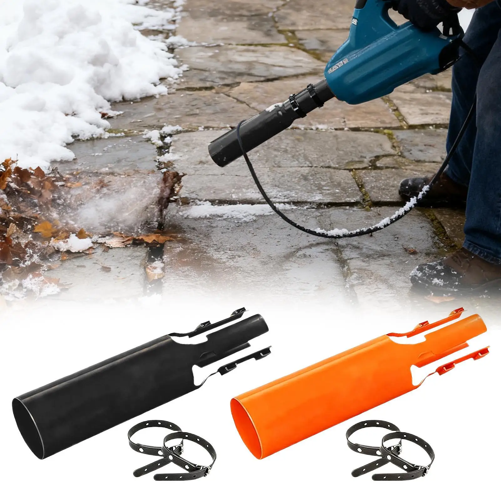 

Air Booster Leaf Blower Attachment Doubles Airflow Booster Replacement Leaf Blower Air Booster For Snow Debris Backyard Garden