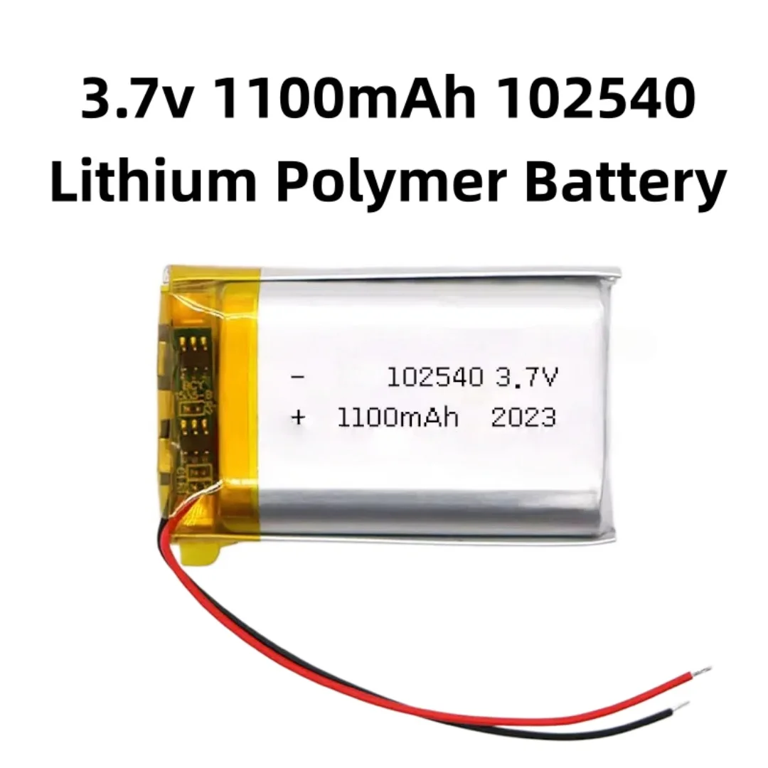 Lipo 3.7V 102540 Lithium battery 1100mAh Polymer Batteries for Gps Locator Mp3/Mp4 Medical Beauty Equipment Rechargeable Cell