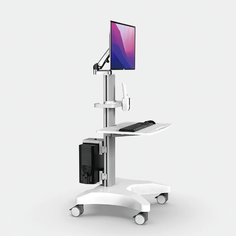 Modern Medical Cart for Dental Clinic Hospital School Use with Oral Scanner Monitor Holder SPCC Material