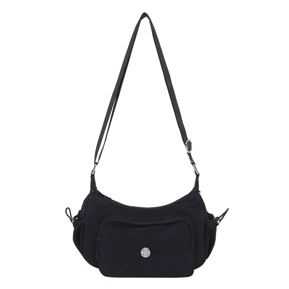 

Fashion Casual Cross Body Bag Designer Lightweight Nylon Shoulder Bag Multiple Pockets Simple Commuting Sling Bag Men Women