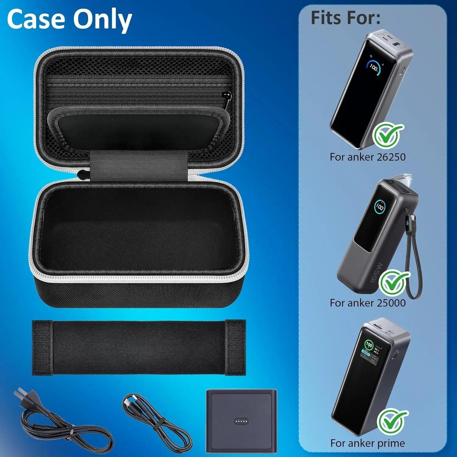 Power Bank Case Compatible with Anker Prime Power Bank 26250 (300w)/ 27650/ 25000/ 24000mAh(737) Power Banks  (Box Only)
