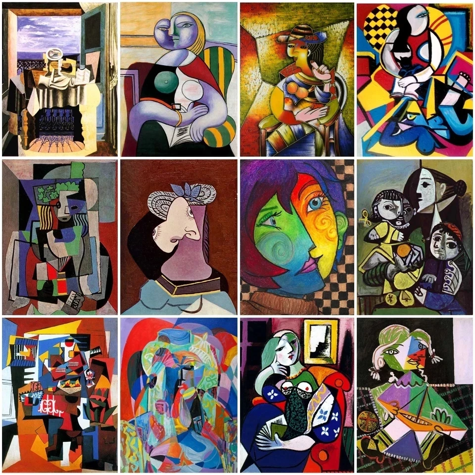 

Famous Picasso Artwork Abstract Posters Canvas Painting Wall Art Prints Picture Living Room Office Modern Home Decor Unframed