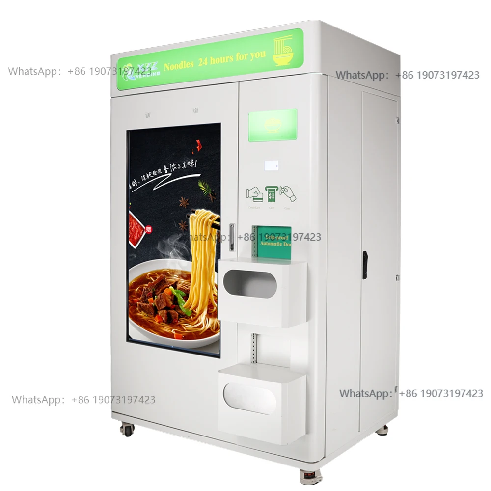 Intelligent Touch Screen Xy Elevator Delivery Cup Noodle Japanese Vending Machine for Hot Food