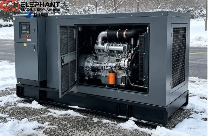 100kW Four Wheels Silent Trailer Diesel Generator Mobile Mute Power Supply For Railway Construction Project