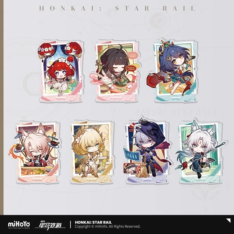 

Официальный miHoYo Honkai: StarRail, лицензированная аниме, новогодняя серия, игровая периферия, акриловая табличка, украшения, декоративные подарки