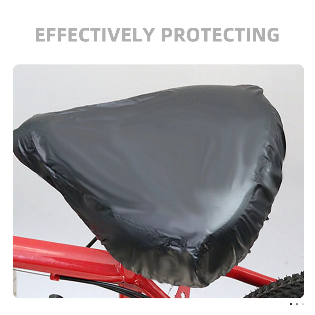 

3pcs Bike Saddle Cover Waterproof Rainproof Seat Protector PVC Material For Mountain Bicycles Folding Road Accessories Anti
