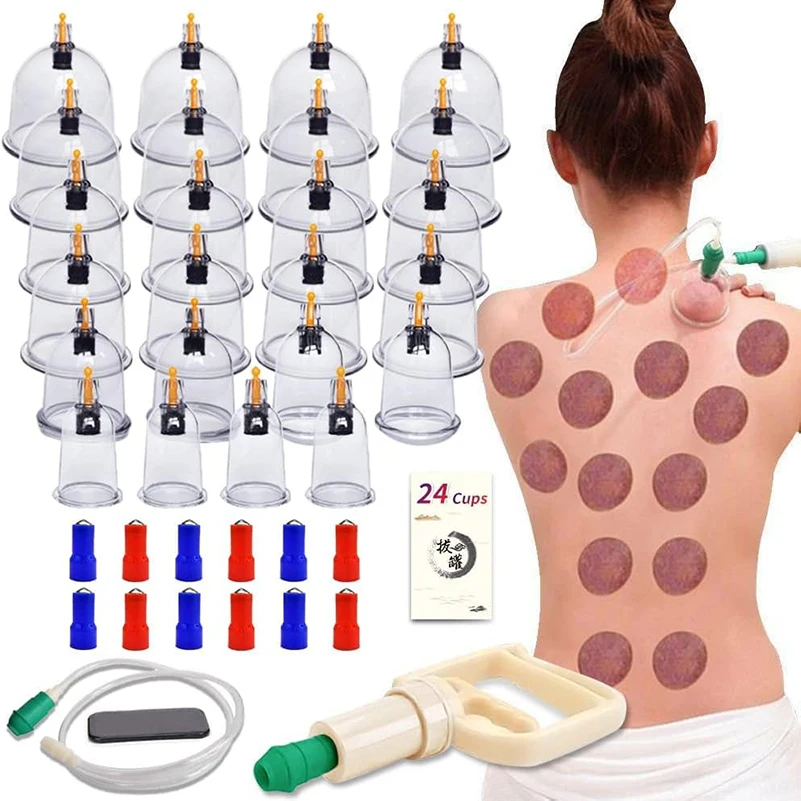 Cupping Therapy Set Vacuum Cupping Set Suction Cups Massage Physiotherapy Jars Chinese Medicine Anti Cellulite For Body Massager