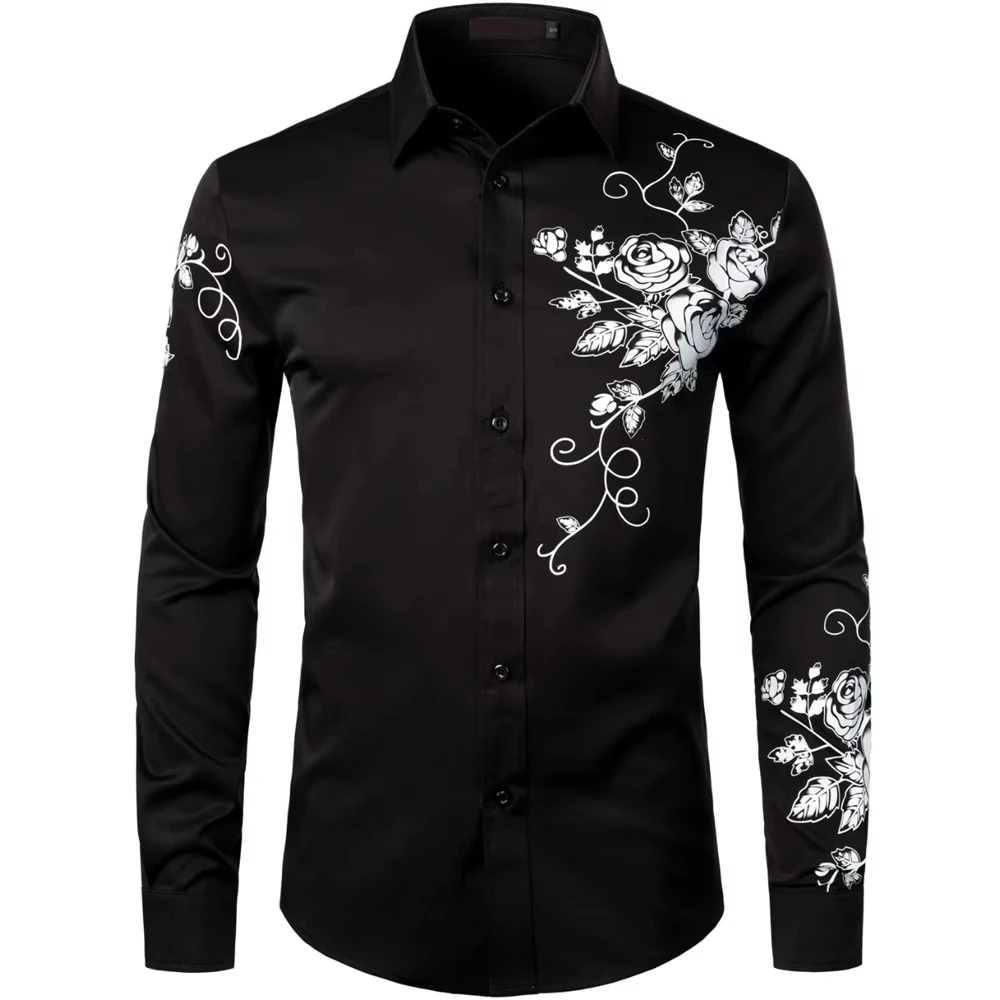 

Men's spring and autumn casual long-sleeved shirts, handsome, fashionable and versatile new top