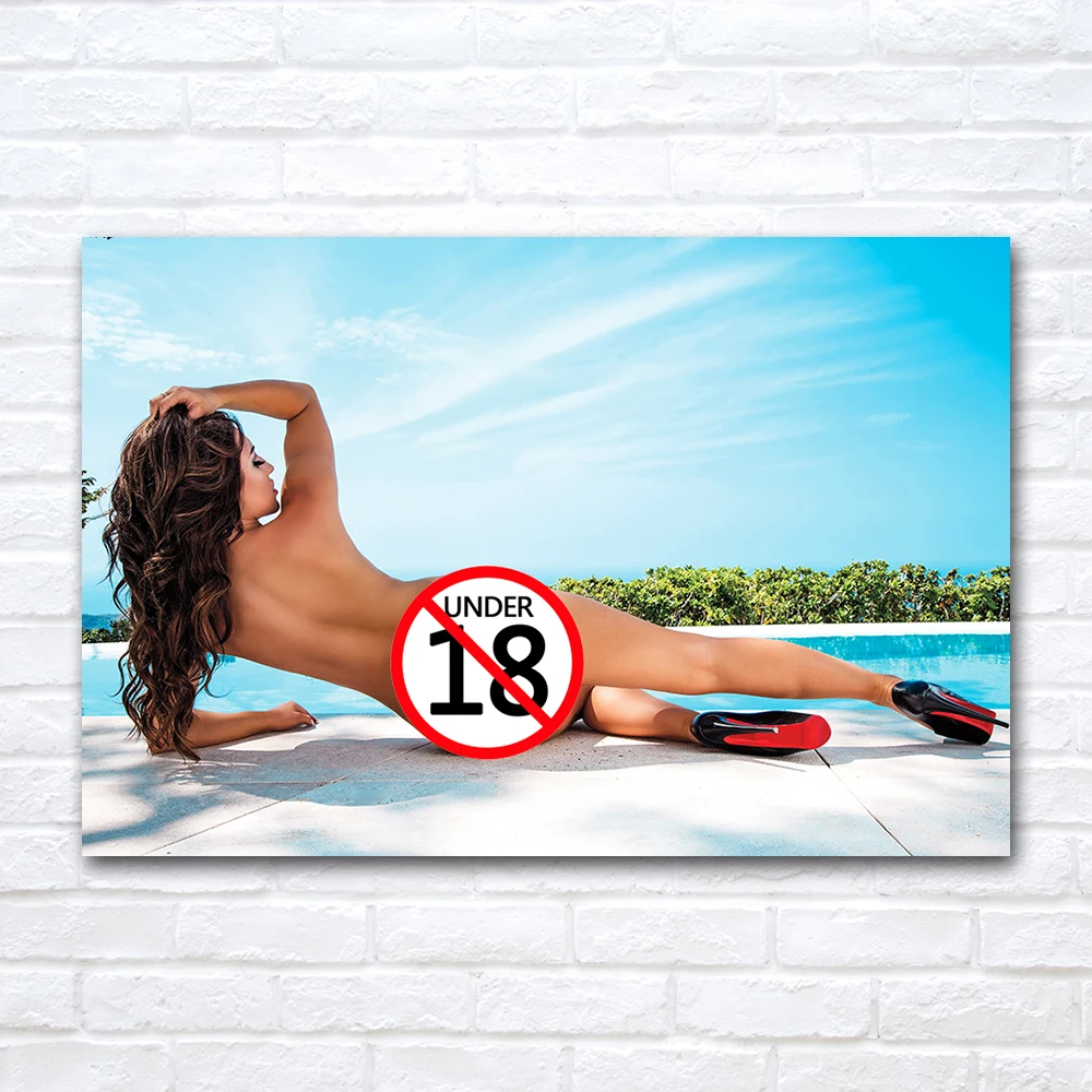 Nude Girl Naked Woman Sexy Ass Pussy Wall Art Picture Painting Canvas Posters and Print For Home Room Decor